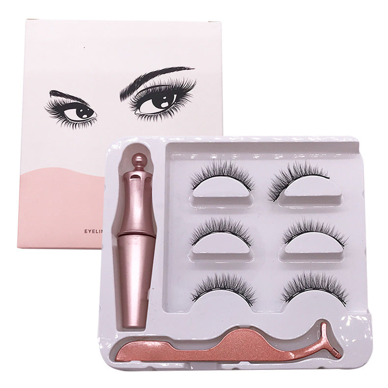 Magnetic Eyeliner Eyelash Set Natural Thick Magnet False