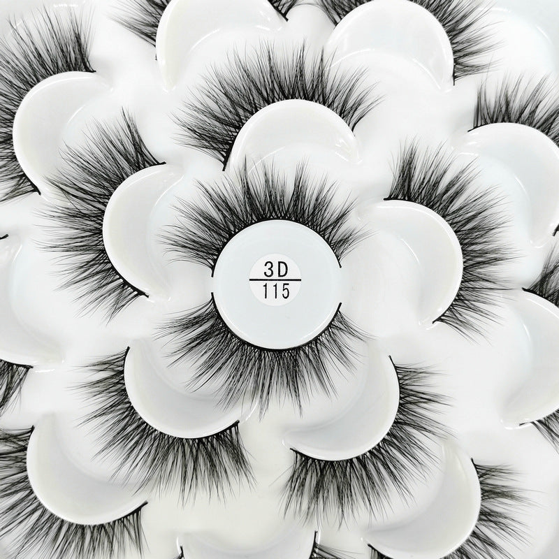 3D Natural Lotus Porcelain False Eyelashes