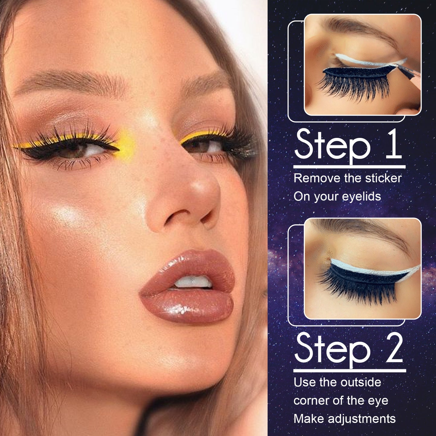 Ladies Fashion Glue Free False Eyelashes