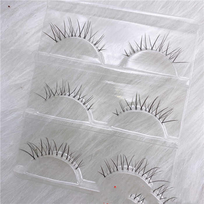 Natural Cross Nude Makeup Half-cut Eyes Air-sharpened False Eyelashes For Women