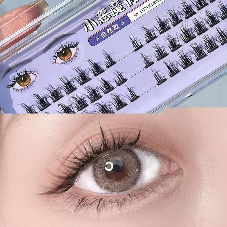 Dense Lightweight And Natural-looking Single Cluster Segmented False Eyelashes