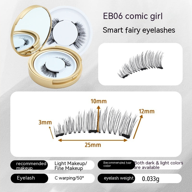 Magnetic False Eyelashes Natural Simulation Tool Outfit