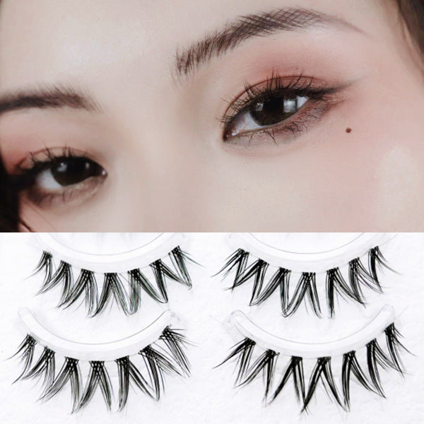 Rabbit Grandma FK23V False Eyelashes Natural Thick Thin Sheer Root