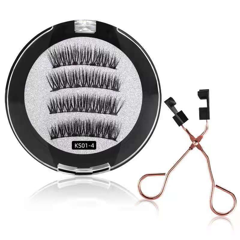 New Natural Magnetic Eyelash With Clip Sleeve